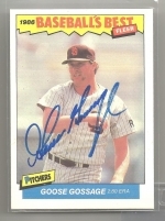 Goose Gossage Autographed Card JSA (San Diego Padres)